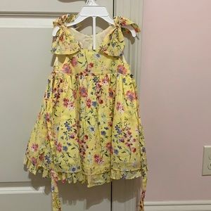 Toddler girls dress and bloomer set